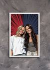 Custom poster portrait of a couple from a personal photo