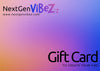 NextGenVibez gift card with a purple and pink gradient design