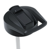 Insulated water bottle straw lid in black