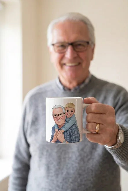 Custom ceramic mug design for The Granddad